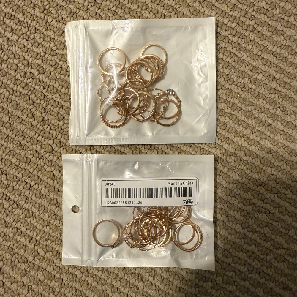 Gold-Tone Ring Set